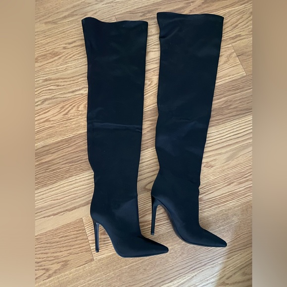 Kendall + Kylie satin over the knee boots - Picture 2 of 5